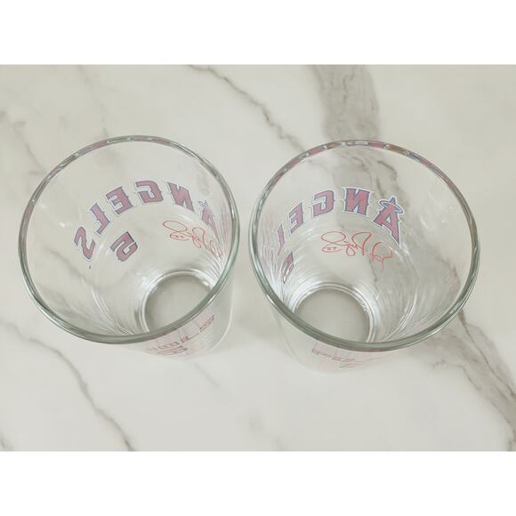 LA Angels Albert Pujols #5 Pint Beer Glass 16oz Drinkware 5 1/2" Tumbler x2 - Picture 10 of 13